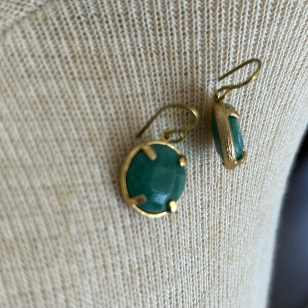 Sensitive Ears Gold Drop Earrings - Picture 12 of 12